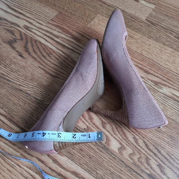 Taryn Rose Tess Pink Dusty Rose Mesh Closed Shoes Heel Pump Size size 10B - Picture 12 of 12